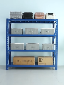 Thickened Heavy Duty Shelves Thickened Iron Storage Rack Warehouse Adjustable Rak Waterproof Rustless Rak Tugas Berat 重型货架