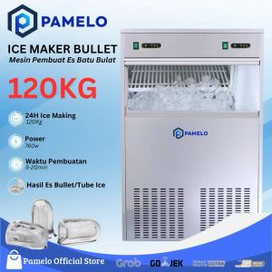 Ice Tube Maker M-120 Bullet Ice Machine 120Kg/Hari Mesin Es Batu Bulat