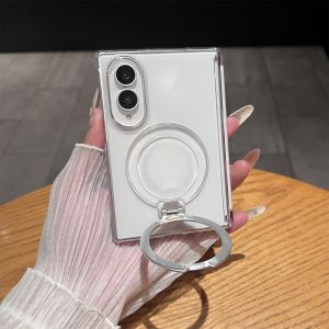 Ốp Lưng Trong Suốt Samsung Z Fold 8 Tương Thích Magsafe Vỏ Bảo Vệ Siêu Bảo Vệ Có Giá Đỡ Cho Galaxy Z Fold 8 7 6 5 4