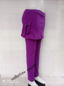 celana senam rok kantong celana gym airobic zumba fitnes