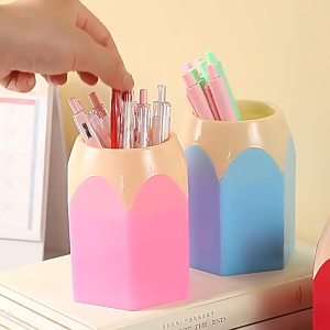 AOJN ที่ใส่ปากกาสร้างสรรค์แบบมัลติฟังก์ชัน ความจุสูงสำหรับจัดระเบียบโต๊ะทำงานและเก็บอุปกรณ์เขียน