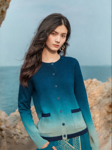 Slim Fitting Elegant Wool Blend Jacket