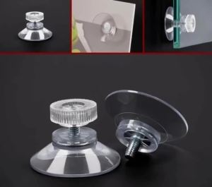 10-50pcs Strong PVC Suction Cup Hook with M4 Screw Rod Plastic M5 Nut Mushroom Head Clear Suction Cups Knurled Nut