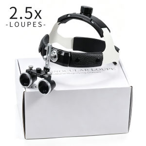 Dental Loupe 2.5 3.5x 420mm Working Distance Lab Medical  Magnification Binocular Helmet Head-Mounted Magnifier Surgery Surgical