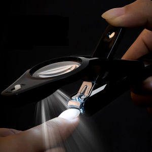 Japanese Style Magnifying Glass Nail Clippers Anti-splash Large Size Elderly Special Nail Scissors for Children Personal Care Tools