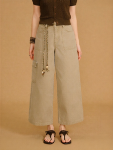BANANA CICI | Quần Jeans Crop Phong Cách Công Sở Cao Waist