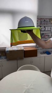 Reflective Sun Shade For Construction Safety Hard Hat (Hard Hat Not Included) Neck Shield For Helmets Reflective Stripe