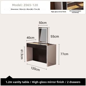 Luxury Elegant Simple Modern New Dressing Table Makeup Desk Jewelry Cabinet