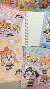 Buku Diary Spiral / Notes Spiral A5 FANCY Cover Hologram Full Motif Kapibara / Cry Baby / Laububu Lucu Unik Murah