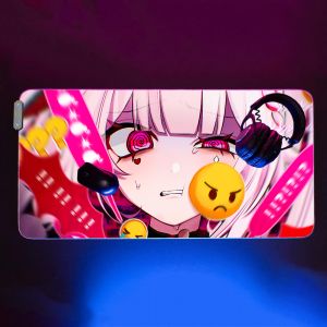 Game Sparxie Honkai Star Rail Mouse Pad Gaming MousePad LED Table Pads Micro USB Backlit Rubber RGB Desk Mats Desktop XXL