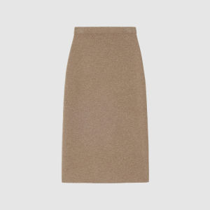 ICICLE | Un-dyed Sheep Wool Mid-length Skirt
