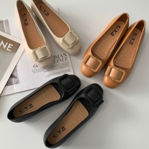 Sepatu Flat Shoes Polos Wanita Selop Jelly Pita Kotak Woman Slip On Cewek Low Heel BISA COD SPT-78
