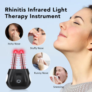 Nasal Infrared Therapy Device Red Light Nasal Soothing Device Itchy Nose Relief Device Rechargeable Rhinitis Phototherapy for Improving Nasal Obstruction