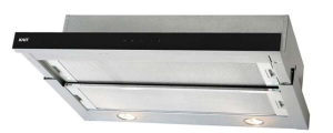 Máy hút mùi âm tủ Kaff KF TL700 thiết kế dạng kéo inox kính đen gọn gàng khử mùi hiệu quả