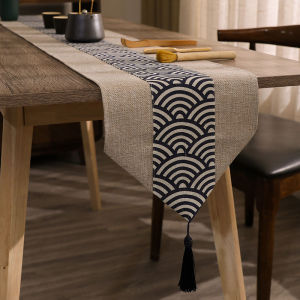 Table Runner Chinese Zen Tea Ceremony Cotton Linen Tea Mat Linen Tea Table Fabric Japanese Style Tea Mat Tea Room Tea Table Cloth Long Cloth