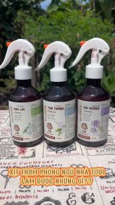 Chai Xịt Thơm Phòng Ngủ Lưu Hương Lâu Dễ Ngủ VINA TƯƠI 100ml/500ml Tinh Dầu Phòng Ngủ Hoa Lài Bạc Hà Cam Sả Lá Xông