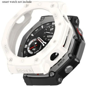 Soft TPU Case Cover for Amazfit T-Rex 3 Pro 48mm Smart Watch Protector Protective Shell Frame for Huami T Rex 3Pro Bumper