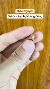 Tán ren cấy gắn nhựa bằng đồng M3 M4 M5 M6 (Dài 4mm/8mm) - Tán ren đồng