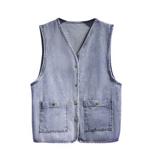 Retro Frayed Hole Denim Jacket Womens Spring Autumn New Large Size Fat MM Design Sense Match Jacket Top INS Short Outerwear