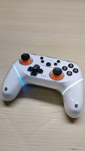 T56 Bluetooth Gaming RGB Controller with 360 Degree Hall Effect Joystick and High Precision D-Pad