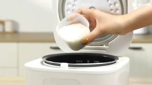 ZHIWUZHU Smart Rice Cooker 1.6L Non-Stick Coating Pot Keep Warm Preset Mode LED Display App Control for 6-8 people