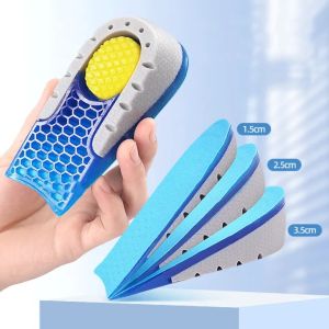 Silicone Heightening Increase Insole Inner Height Templates Half Cushion Soft Elastic Arch Support Orthopedic Insoles Men Women