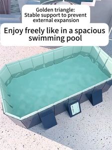 Top 1: No Inflatable No Pump Needed Kids Pool - Quick Setup & Foldable Design Durable Family Swimming Pool for Garden Outdoor Swimming Pool for Kids Sale