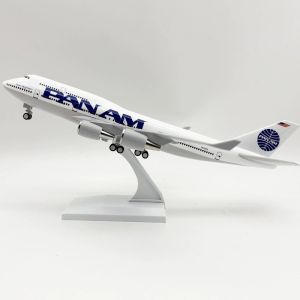 Mô Hình Máy Bay Pan Am B747 Airlines 30cm Chất Liệu Nhựa Đúc Tỷ Lệ 1/240 Có Bánh Xe Và Giá Đỡ Dành Cho Sưu Tập Quà Tặng Người Lớn