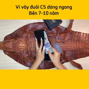 [FREE SHIP] BÓP NAM VÂY ĐUÔI CÁ SẤU LỚN RẤT ĐẸP