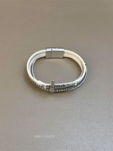 Bohemian Cross Diamond Embedded Magnetic Attraction Bracelet Stackable Luxury Punk Ethnic Style Fashion Jewelry Accessory