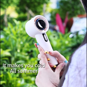 Mini Fan Portable USB Rechargeable Foldable Fan with Display Handheld Fan Cooler in Summer