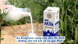 Thùng 24 Hộp Sữa tươi tiệt trùng AU KingCare nguyên kem không đường 200ml - Sữa Úc nguyên chất 100% nhập khẩu chính hãng.