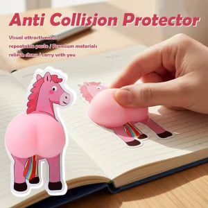Fun Creative Cute Cartoon Pony Butt Kneading Stickers Music Decompression Patting Horse Butt Boutique Toys Kids Party Fidget Gif