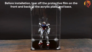 Acrylic Display Box for Pop Mart Nendoroid Labubu & Model Cars transparent dust-proof storage