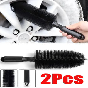2Pcs Pointed Tire Cleaning Brush Universal Car Dashboard Detailing Brush Wheel Hub Wash Duster Tool Auto Accessories
