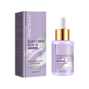 Jaysuing Bakuchiol Serum Hyaluronic Acid & Peptides Face Serum Lighten Reduce Fine Line Smoothing Anti-Wrinkle Anti-Aging Forehead Wrinkles Crows Feet Moisturizing Nourish Skin Care Serum 30ml