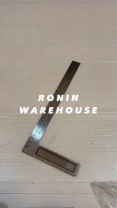 BISON Siku Tukang 8 10 12 inch Penggaris L Besi Angle Ruler 90 Derajat