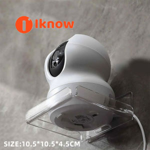 I know Mounted Storage Holders Clear Acrylic Wall Mounted Storage Holders for Router Projector Bracket Hole-Free Camera Wall Shelf