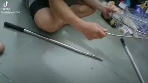 Vợt Vớt Cá inox Vợt Cá ( INOX ) Vành Tam Giác  vành tròn .!