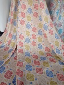 Kain Silk Saten Ramani Kualitas Premium Motif Harga Setengah Meter
