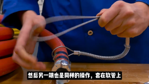 Safety Hose Power Tools Whip Check Anti-Collapsible Anti-Dropping Arrestor Hose safety cable Explosion-proof rope spring-sheathed wire rope oil pipe safety protection Prevent High-pressure Pipes From Falling Off