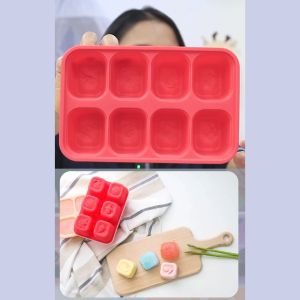 MARCUS & MARCUS ซิลิโคนแช่แข็งอาหารเด็ก บล็อคซิลิโคน ใส่ช่องฟรีส ไมโครเวฟ เครื่องล้างจานได้