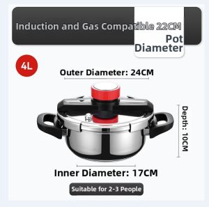 YIYIPAI | Explosion-proof Large-capacity Pressure Cooker Stainless Steel