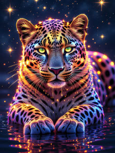 Huacan New Arrivals 2025 Diamond Painting leopard Diamond Mosaic Animal Complete Kit Craft kit