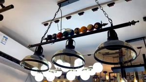 Nordic Creative Billiard Table Pendant Lamp Loft Decor Home Lights Retro Industrial Chandelier LED E27  Pendant Lights Restaurant Bar Cafe Pub Club Clothing Glass Hanging Lamp