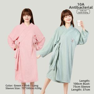 Antibacterial Quick-dry Thin Non-all-cotton Bathrobe