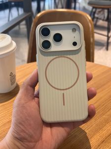 เคสโทรศัพท์แบบดูดซับแม่เหล็กพร้อมช่องเก็บของแบบกระดาษทรายสำหรับ Apple iPhone 17 pro Max 16 pro Max 15 pro 14 pro 13 pro