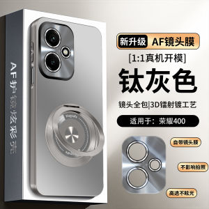 เคสโทรศัพท์มือถือ Huawei Honor 400 pro แบบบางเฉียบพร้อมกล้องหน้าและกล้องหลังแบบครอบเต็ม 360 องศา พร้อมขาตั้งแบบหมุนได้ สำหรับผู้ชายและผู้หญิง