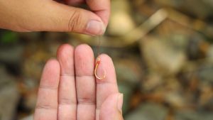 Sougayilang 1 Kotak 70 Buah Mata Kail Memancing Mata Kail Baja Karbon Tinggi Dengan Kotak Campuran