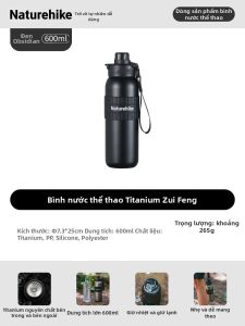 NatureHike | Bình Nước Thể Thao Titanium Thuần Hai Lớp Cách Nhiệt